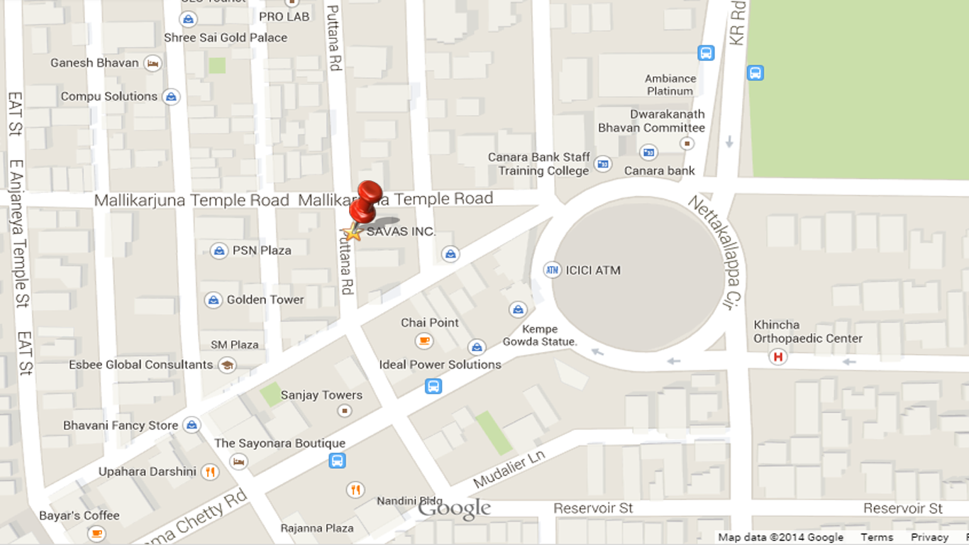 SAVAS Registered Office Location Map